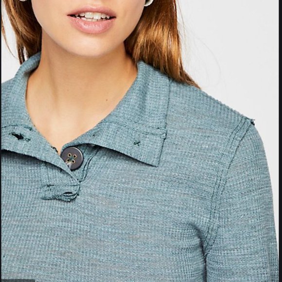 Free People We The Free Marigold Turtle Top - Picture 3 of 4